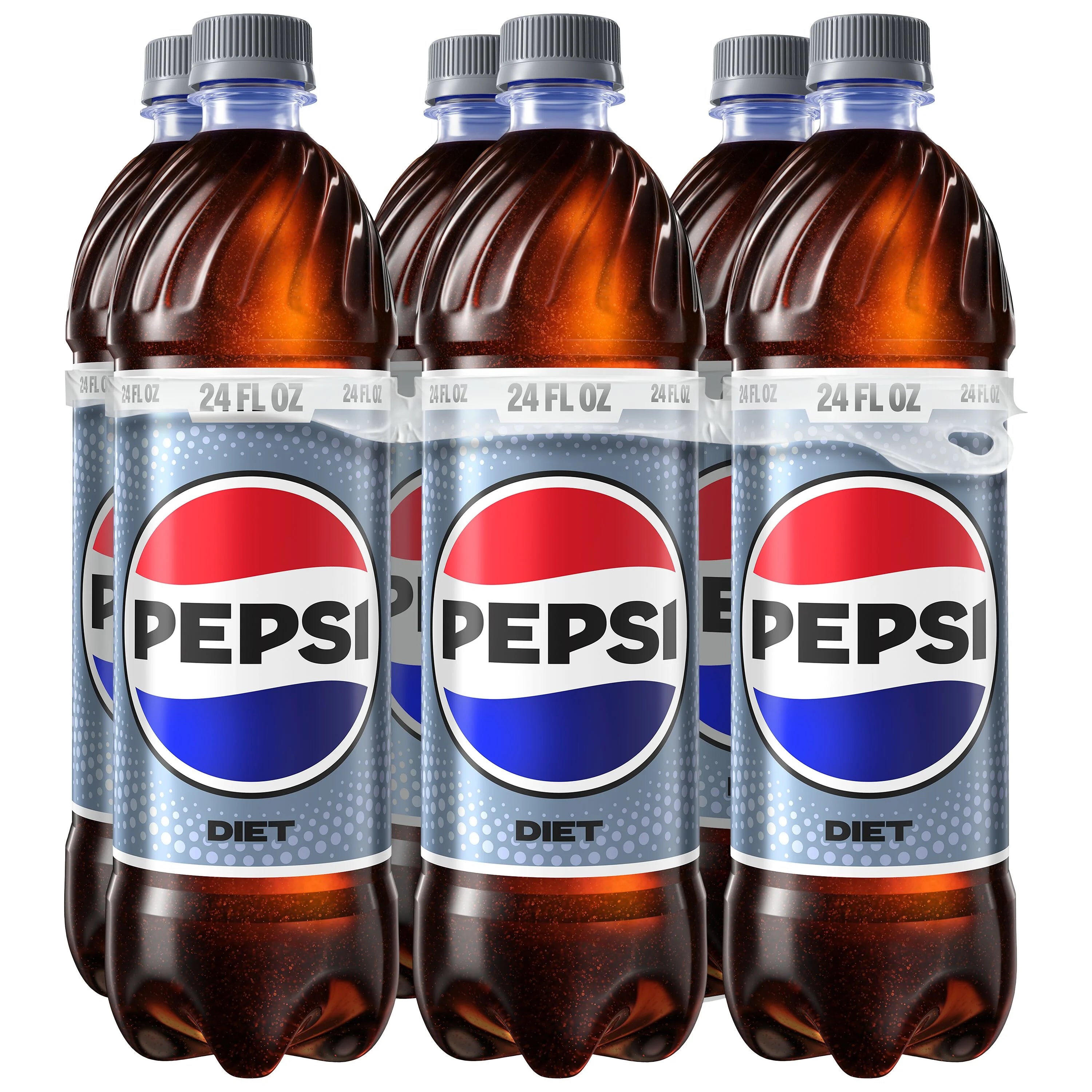 24 fl oz 6 Pack Diet Pepsi Cola Soda Pop J949