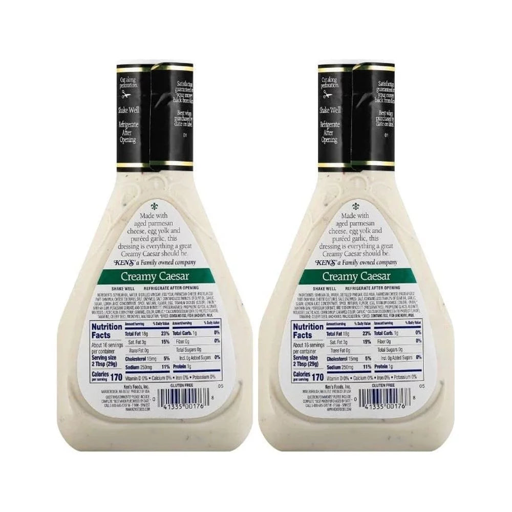 16 FL OZ Creamy Caesar Dressing (Pack of 2 Bottles) H753590