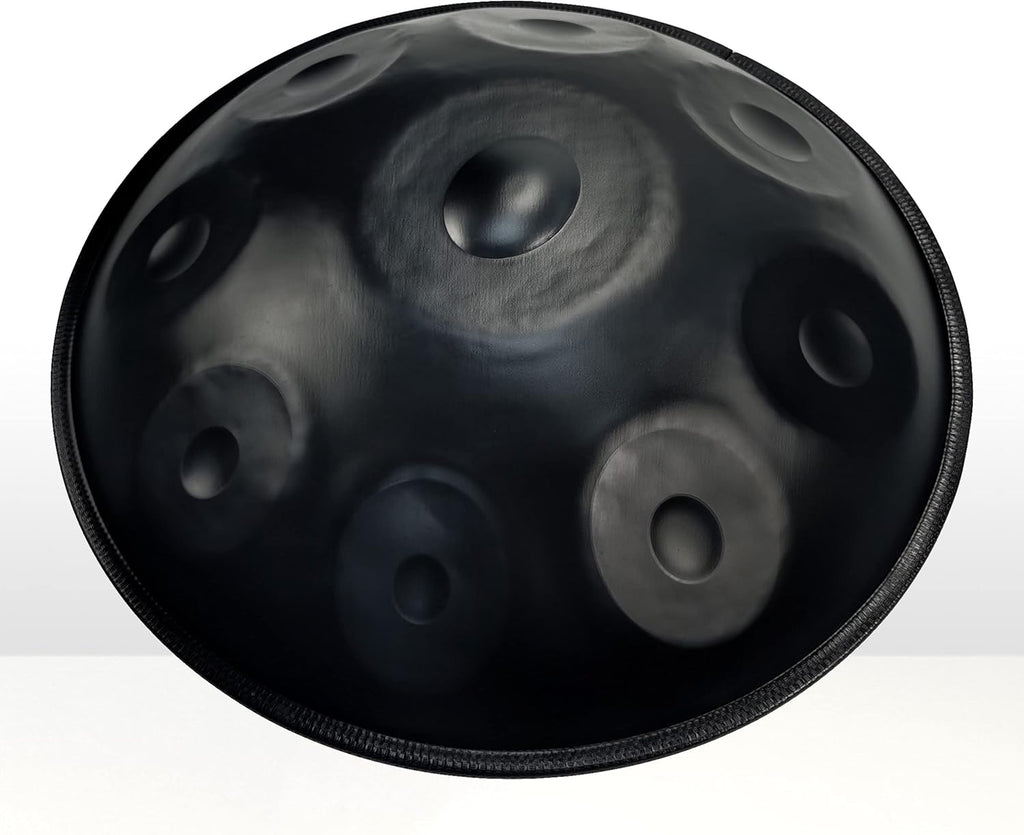 9 notes 22 inch Black Handpan Drum with stand, case, mallets and cloth W52121