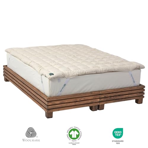 Organic Merino Wool Pillow Top Mattress Topper - 2", Twin XL C835583