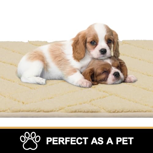 Light Taupe 20"x48" Non-Slip Washable Dog Mat Z342