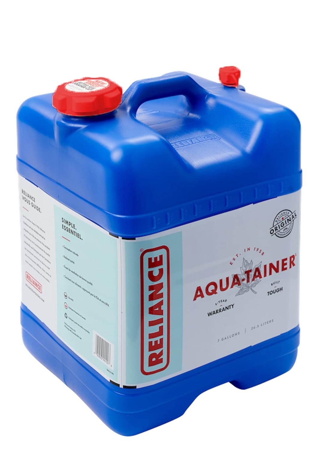 Calcium Hypochlorite Pool Shock, 1-Pound and 7 Gallon Rigid Water Container Bundle Z67186