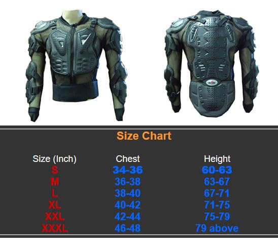 Black Motorcycle Body Armor N9420