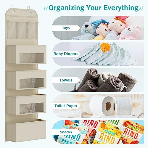 4-Shelf Grey Door Hanging Organizer C57668