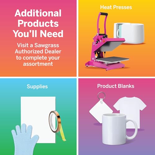 Sublimation Printer Starter Bundle with SubliJet UHD Inks and TruePix Sublimation Paper L5429