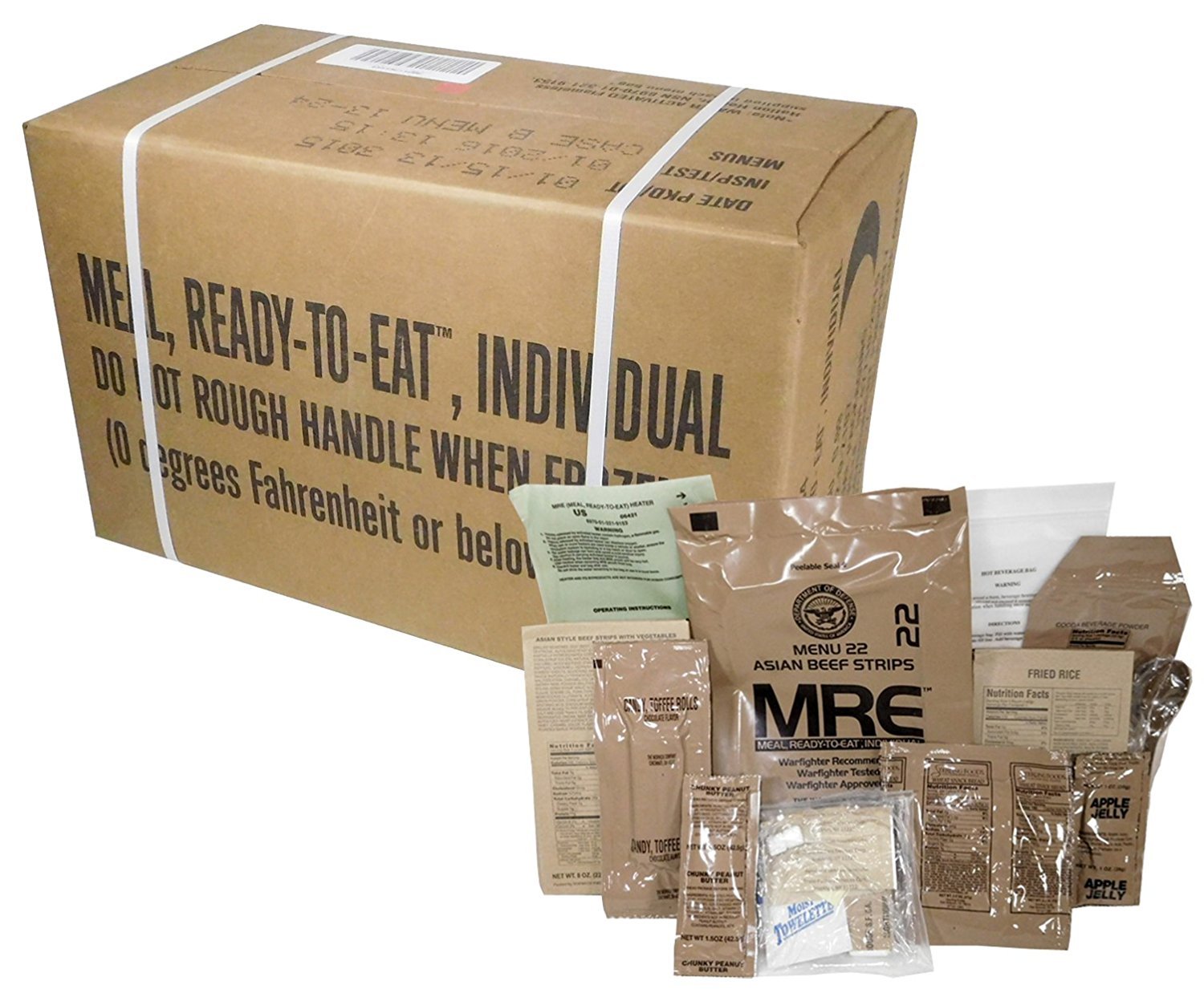 12 Meals MRE with 2019 Inspection Date X9437