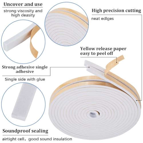 10m*10mm*2.5mm Black Foam Insulation Tape T744