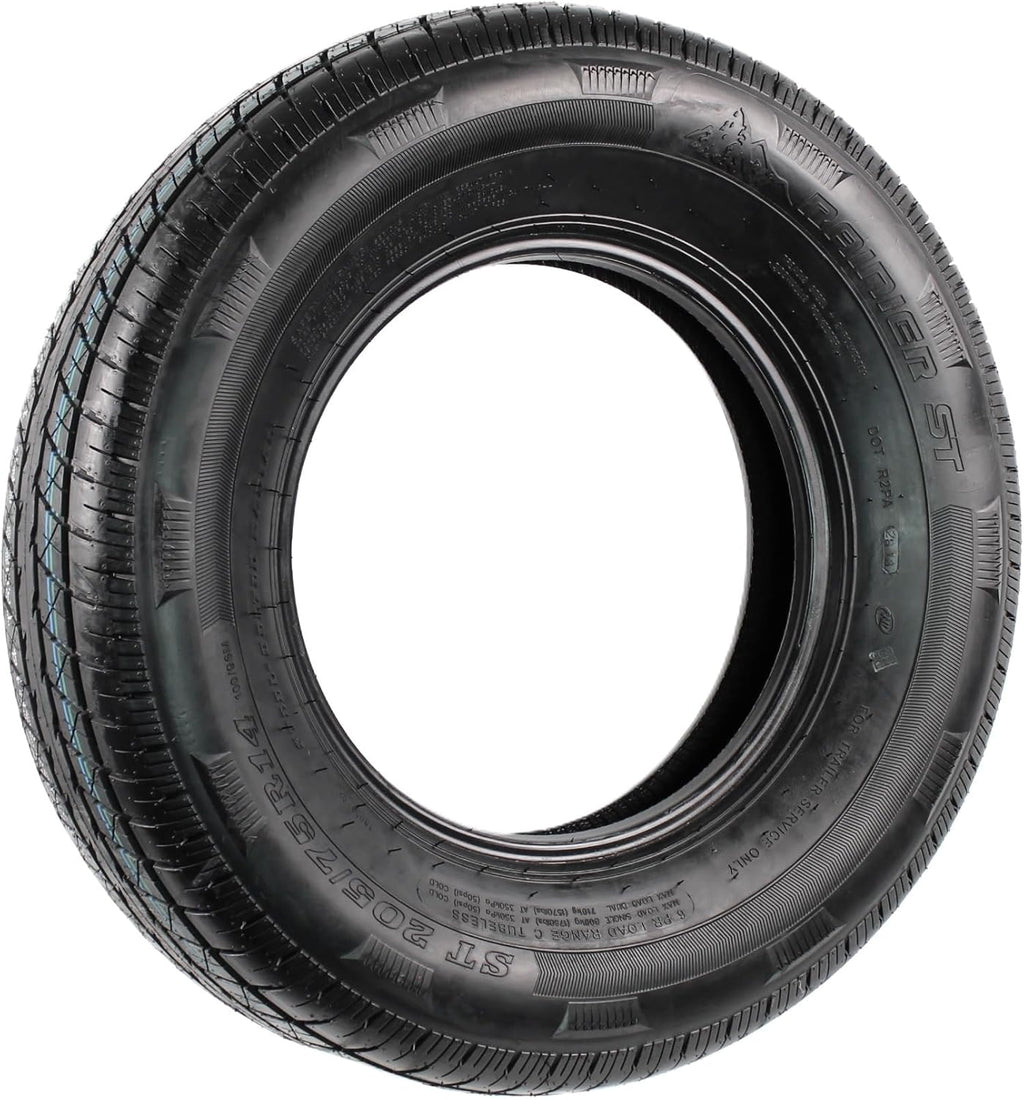 ST205/75R14 Steel Belted Radial Trailer Tire Load Range C 1760# 205/75 R 14 L478025