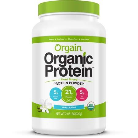 (2 Pack) Organic Plant Based Protein Powder, Vanilla, 21g Protein, 2.0lb A2525