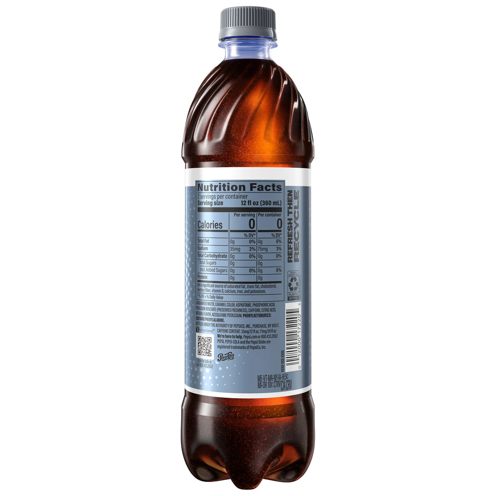 24 fl oz 6 Pack Diet Pepsi Cola Soda Pop J949