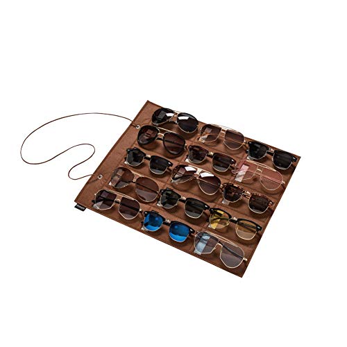 16 Slots Grey Wall Mounted Sunglasses Organizer P7982