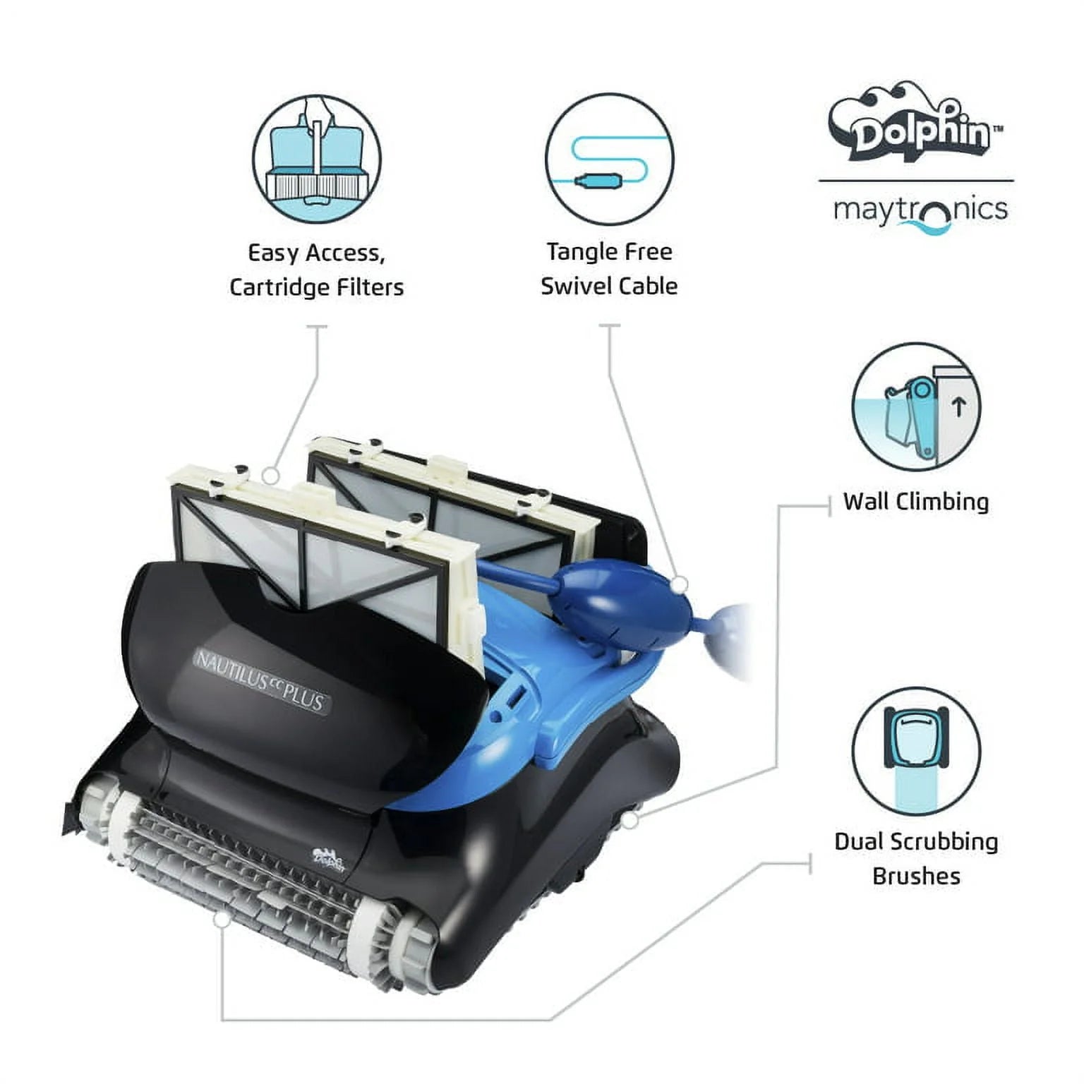 Swimming Pool Inground Robotic Pool Cleaner A9143