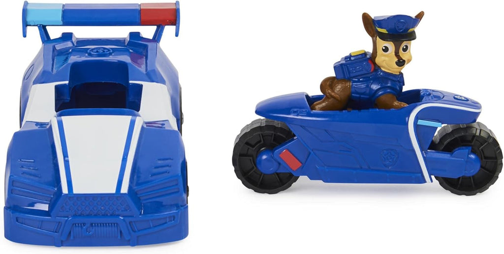 Mini Movie Vehicle Set 2 in 1 Car & Motorcycle Plus Chase Character V286