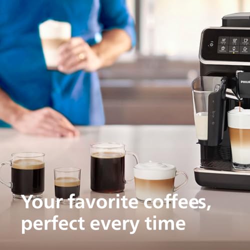 Black Fully Automatic Espresso Machine with LatteGo Milk Frother M31115