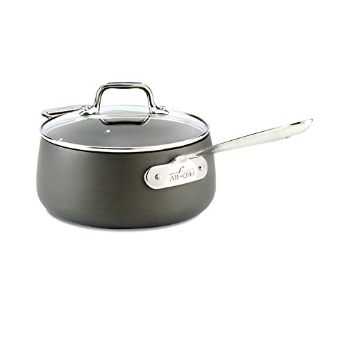 Hard Anodized Nonstick Sauce Pan 3.5 Quart Black W792525