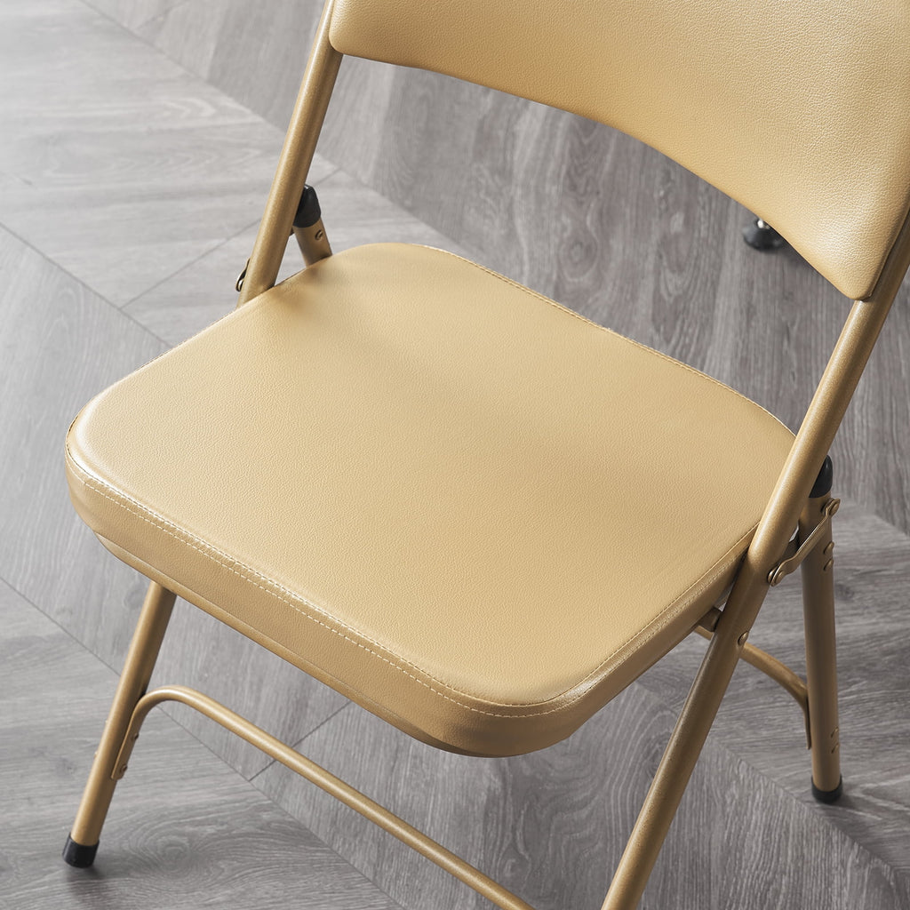 2 Pack Metal Folding Chairs with Padded Seat and Back O1243
