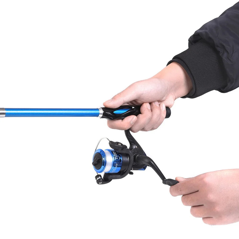 1.5m Telescopic Fishing Rod Reel Set with Storage Bag F79597