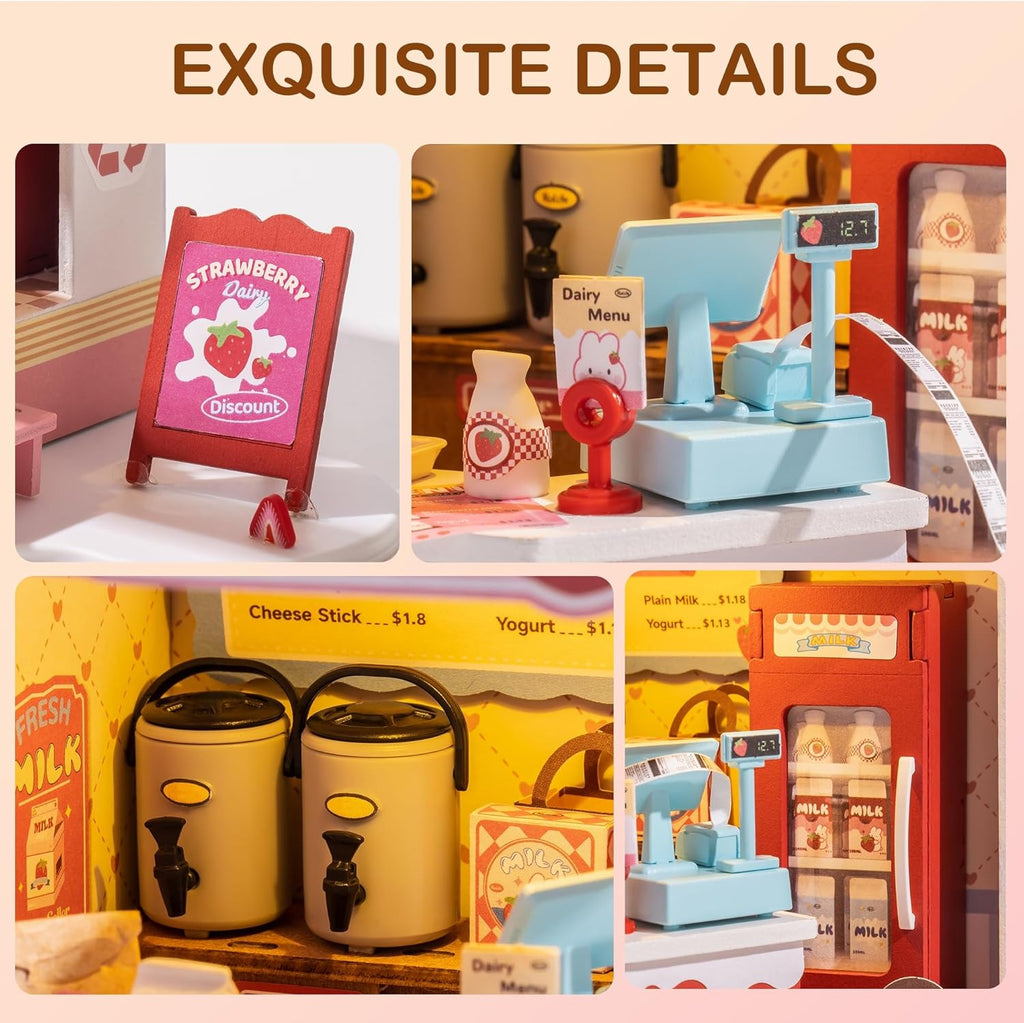 Miniature Kit Milkbox Craft Kit F2782