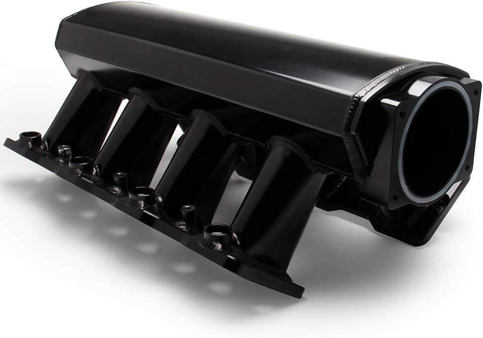 92mm Throttle Body Sheet Metal EFI Intake Manifold Black T986720