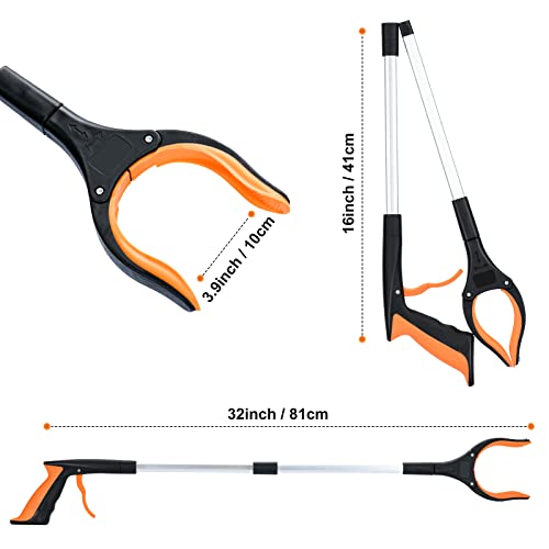 32 Inch Foldable Reacher Tool with Magnetic Grip G29531