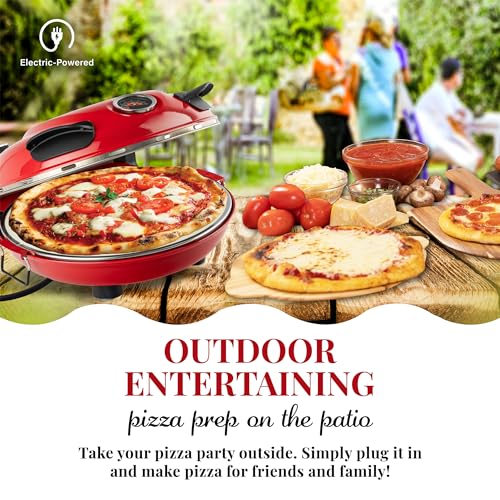 Cream Electric Pizza Oven T797763