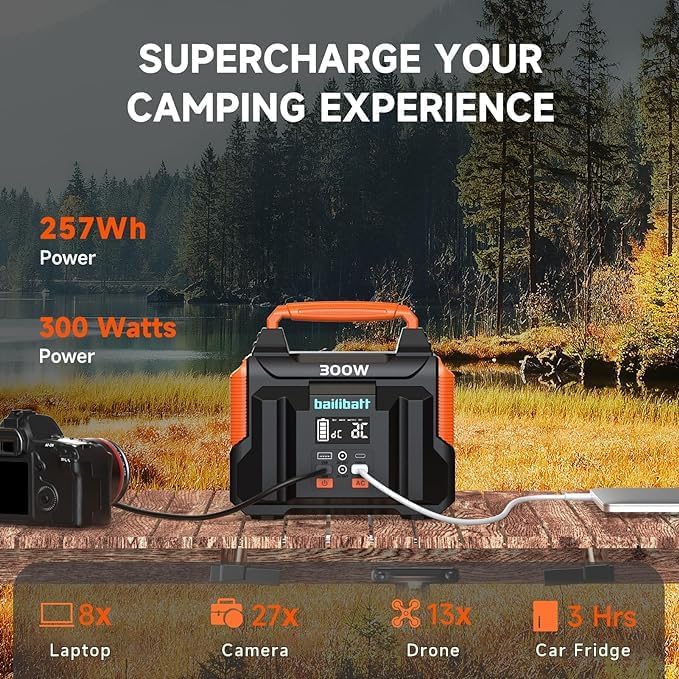 Portable Power Station 300W 257wh Lithium Battery D662211