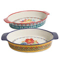 2-Piece Ceramic Oval Baking Dish G888