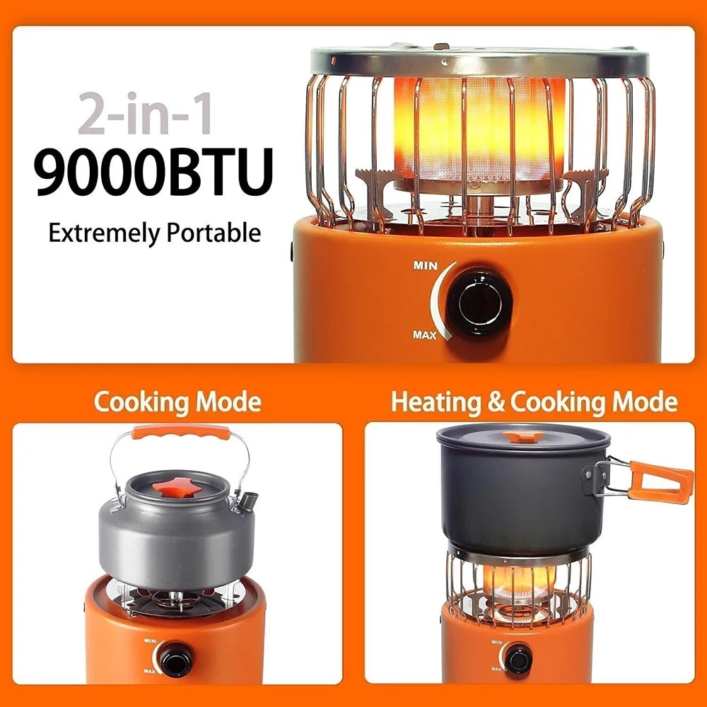 Portable Propane Heater & Stove with Fireproof Gloves I5199