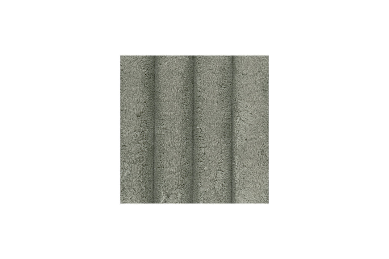 Oversized Gray Fabric Accent Ottoman M970