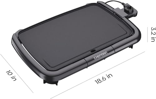 Nonstick Electric Griddle with Temperature Control S203