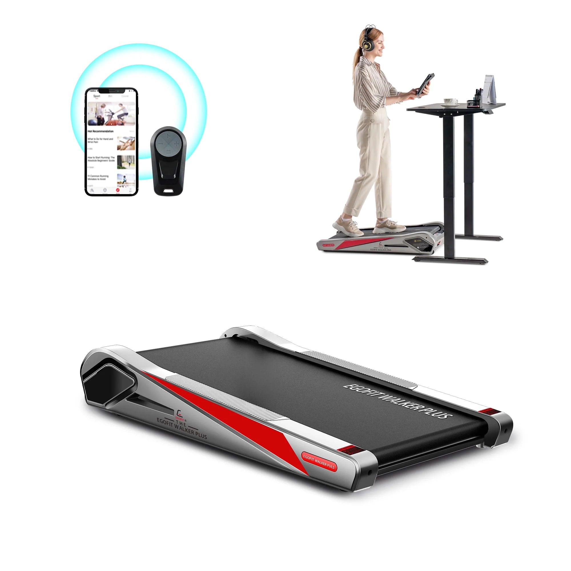 2.0HP 5° Incline Under Desk Electric Treadmill P148043