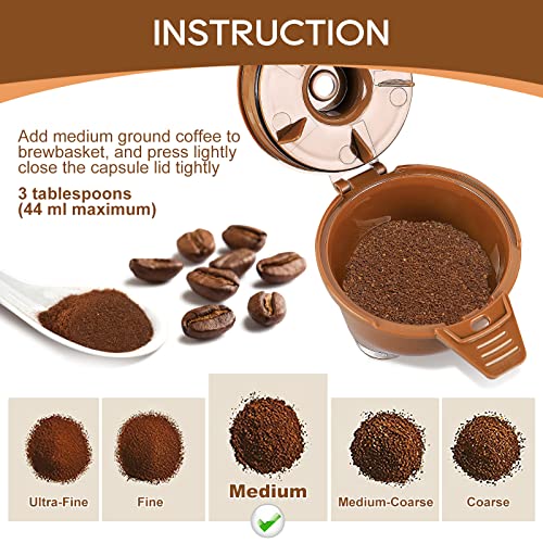 Reusable Single Serve Coffee Filter, 2 Pack, Brown L2689