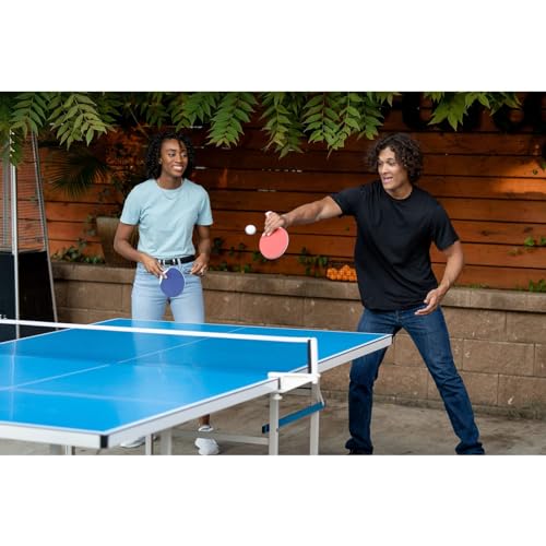 All Weather Aluminum Outdoor Table Tennis Table with Net & Post L30816
