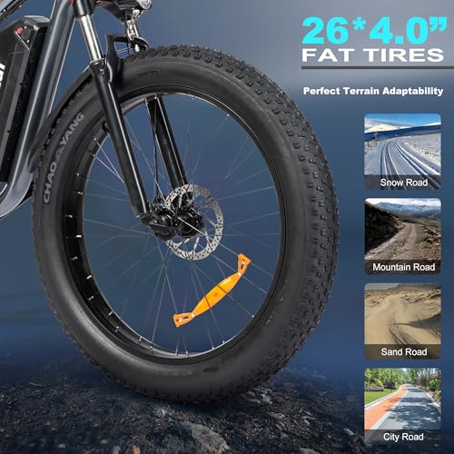 26"x4.0" Fat Tire Electric Bike W234775