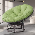 Navy Wicker Papasan Chair with Cushion and Frame X5260