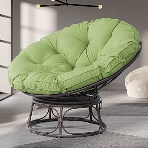 Navy Wicker Papasan Chair with Cushion and Frame X5260