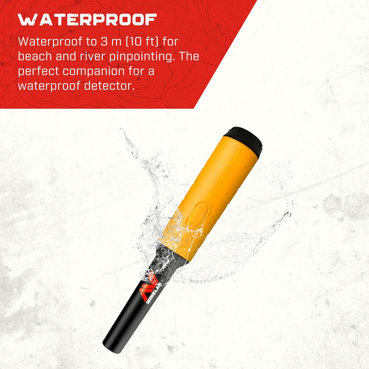 Waterproof Pinpointer Metal Detector with Tone ID & Adjustable Sensitivity P119849