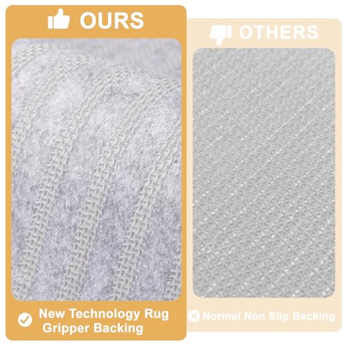 Light Taupe 20"x48" Non-Slip Washable Dog Mat Z342