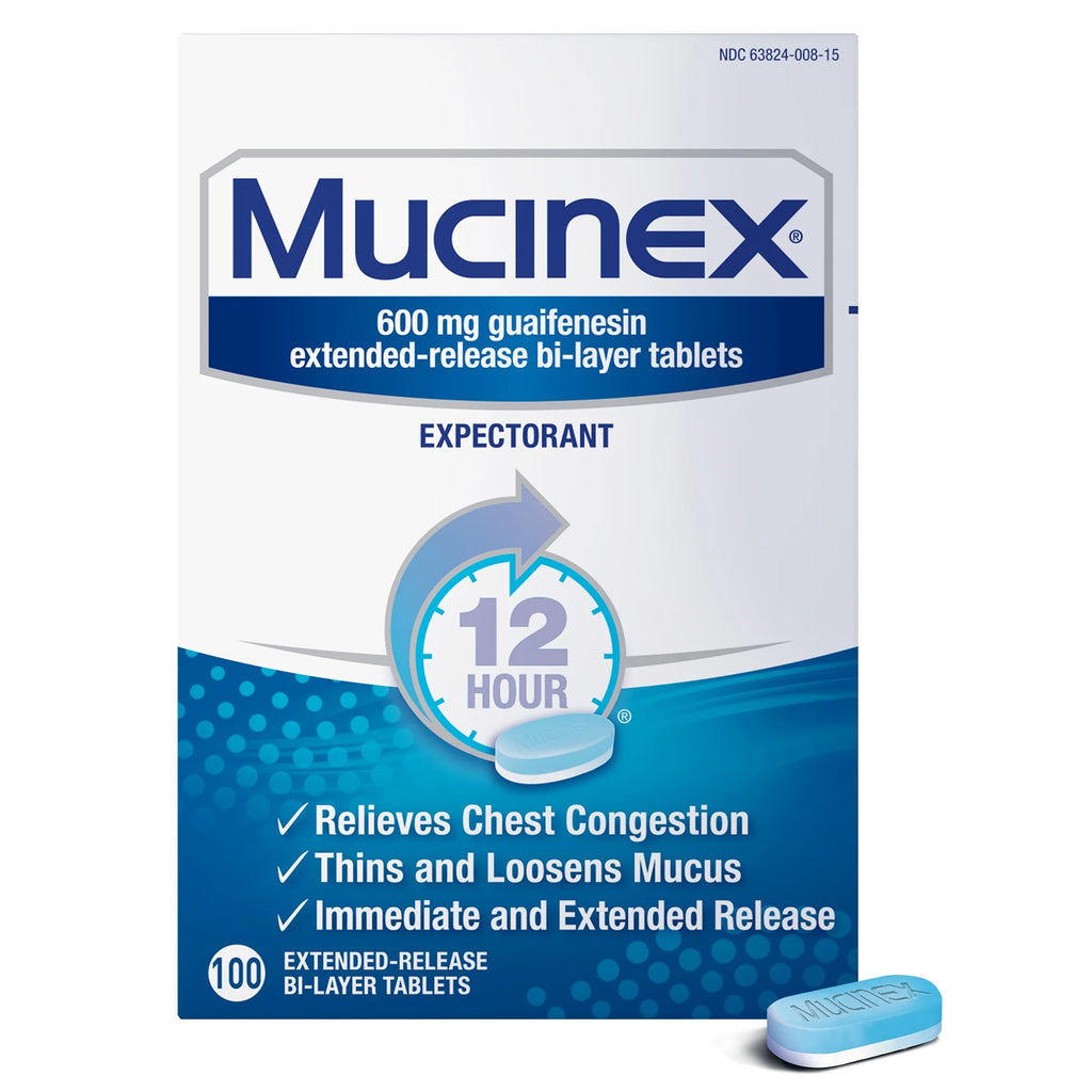 12 Hour Chest Congestion Relief Tablets, 100 Tablets R393