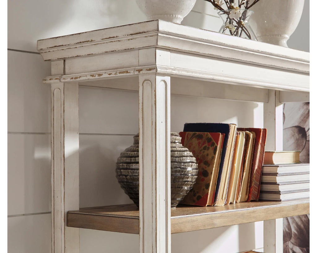 75" Bookcase Brown/White X368981