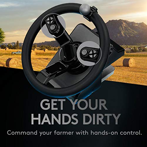 Steering Wheel Controller with Pedals and Side Panel for PC U6287