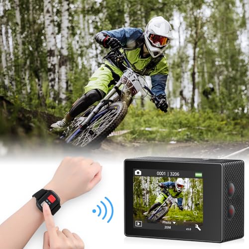 4K30fps Action Camera with Touch Screen Waterproof V350613
