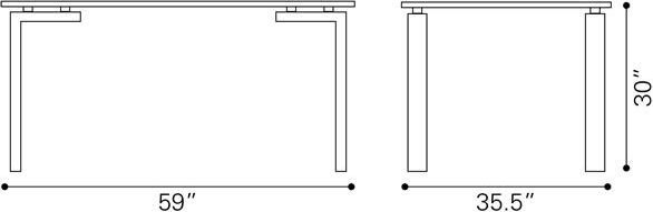 Stainless Steel Dining Table K705115