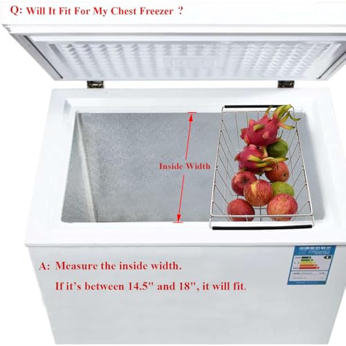 Stainless Steel Expandable Wire Basket for Chest Freezer (16.5" ~ 20") S977