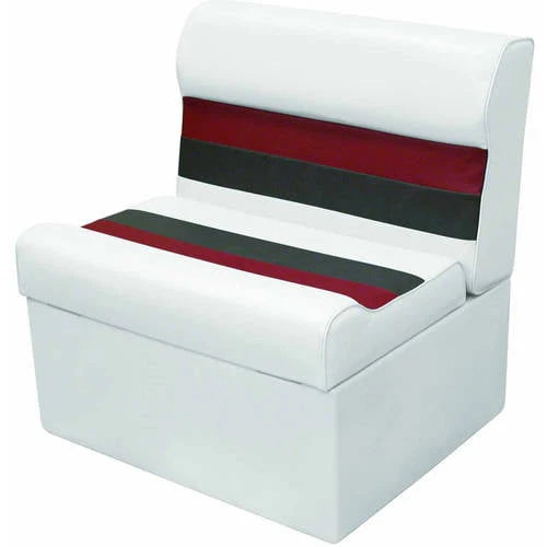 Grey Navy Blue Pontoon Bench Seat and Backrest Cushion Set V5187