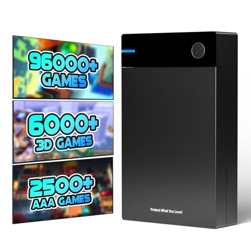 12TB Retro Gaming Hard Drive with 96000+ Classic Games B105