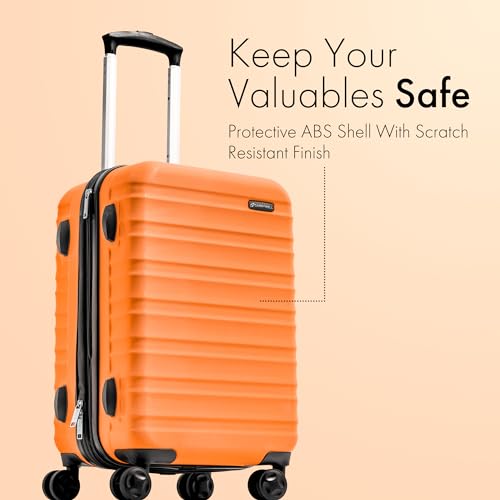 21 Inch Hardside Carry On Luggage with 4 Spinner Wheels V859342