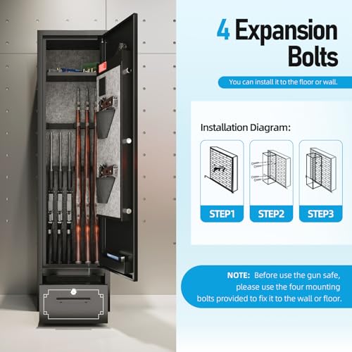 6 Gun Safe with Drawer J8223