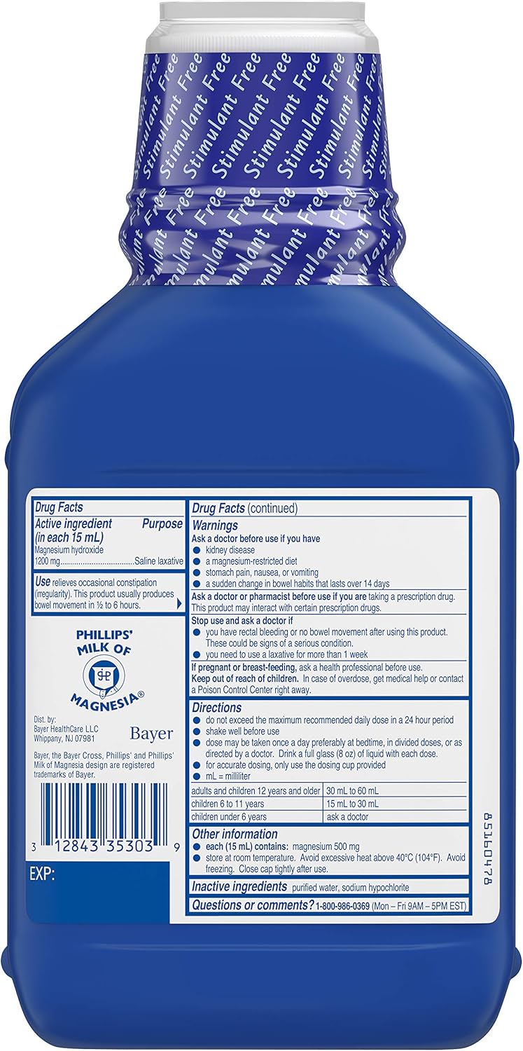 Milk of Magnesia Laxative, 26-Fluid-Ounce Bottle V675129
