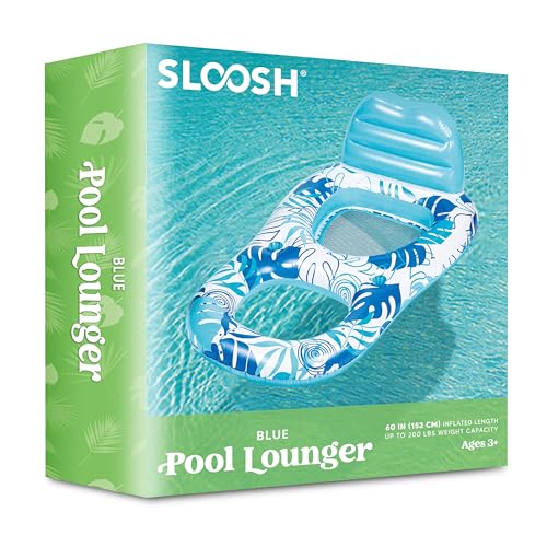 Inflatable Pool Float Lounge Chair with Cup Holders M6398